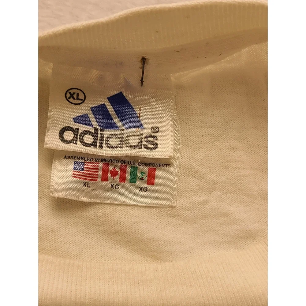 Vintage Adidas Northwestern Football T-Shirt Men's XL White‎ Wildcats NCAA 90s